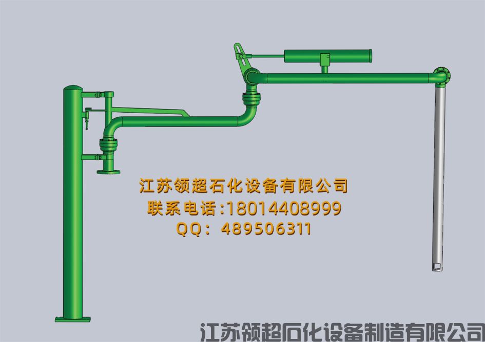 遼寧開源客戶定制采購(gòu)的AL1403型汽車頂部裝卸臂（裝油鶴管）已通過(guò)物流發(fā)往使用現(xiàn)場(chǎng)(1)